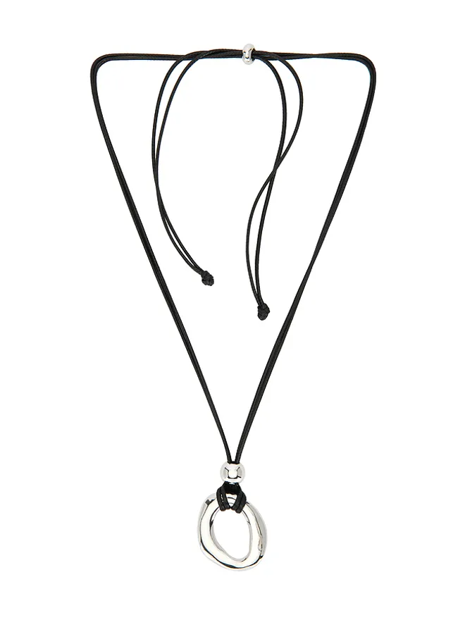 Lovers and Friends Lovers and Friends JEMMA ネックレス - Metallic Silver,Black.の商品画像