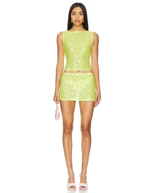 Lovers and Friends ERIN SEQUIN MINI スカート - サムネイル4