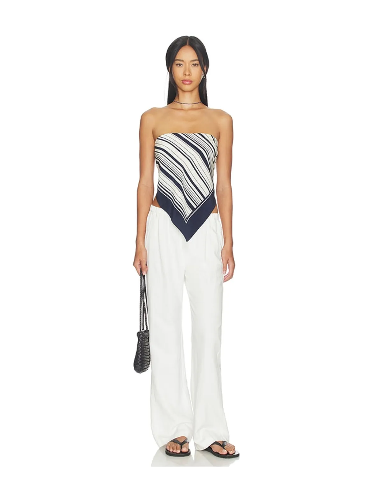 Lovers and Friends CARMEN トップ - Navy,White. - 画像4