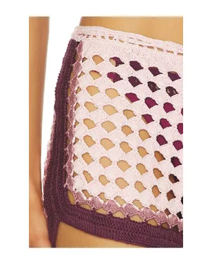 Leslie Amon GARIS ショートパンツ - Pink,Burgundy. - サムネイル6