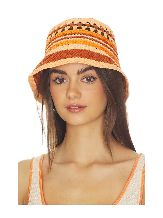 Lack of Color Lack of Color CAPE ハット - Peach,Orange.の商品画像