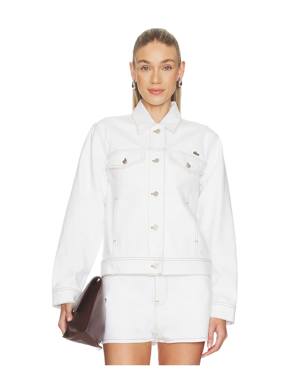 Lacoste Slim Fit Denim Jacket - 画像2