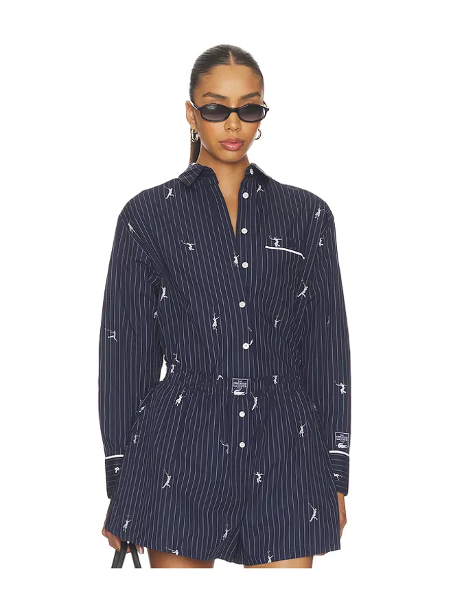 Lacoste Lacoste Oversize Fit Jacquard Shirtの商品画像