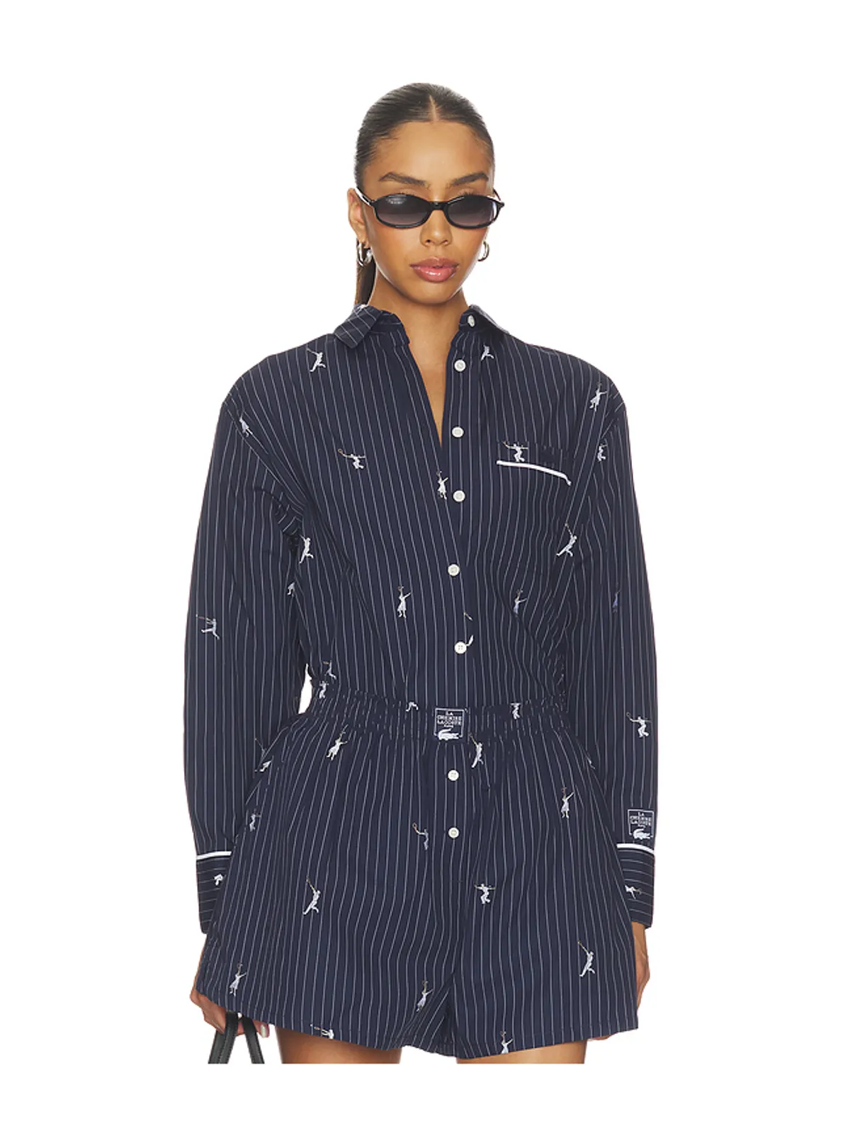 Lacoste Oversize Fit Jacquard Shirt - 画像1