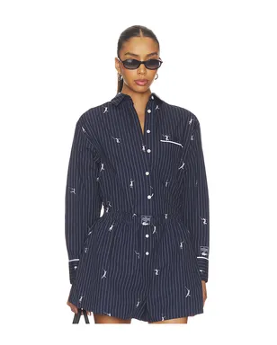 Lacoste Oversize Fit Jacquard Shirt - サムネイル1