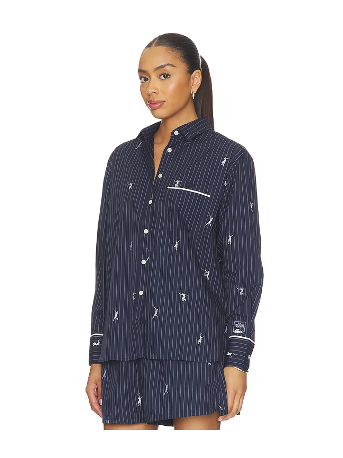 Lacoste Oversize Fit Jacquard Shirt - 画像2