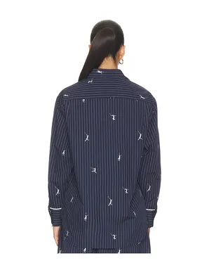 Lacoste Oversize Fit Jacquard Shirt - サムネイル3
