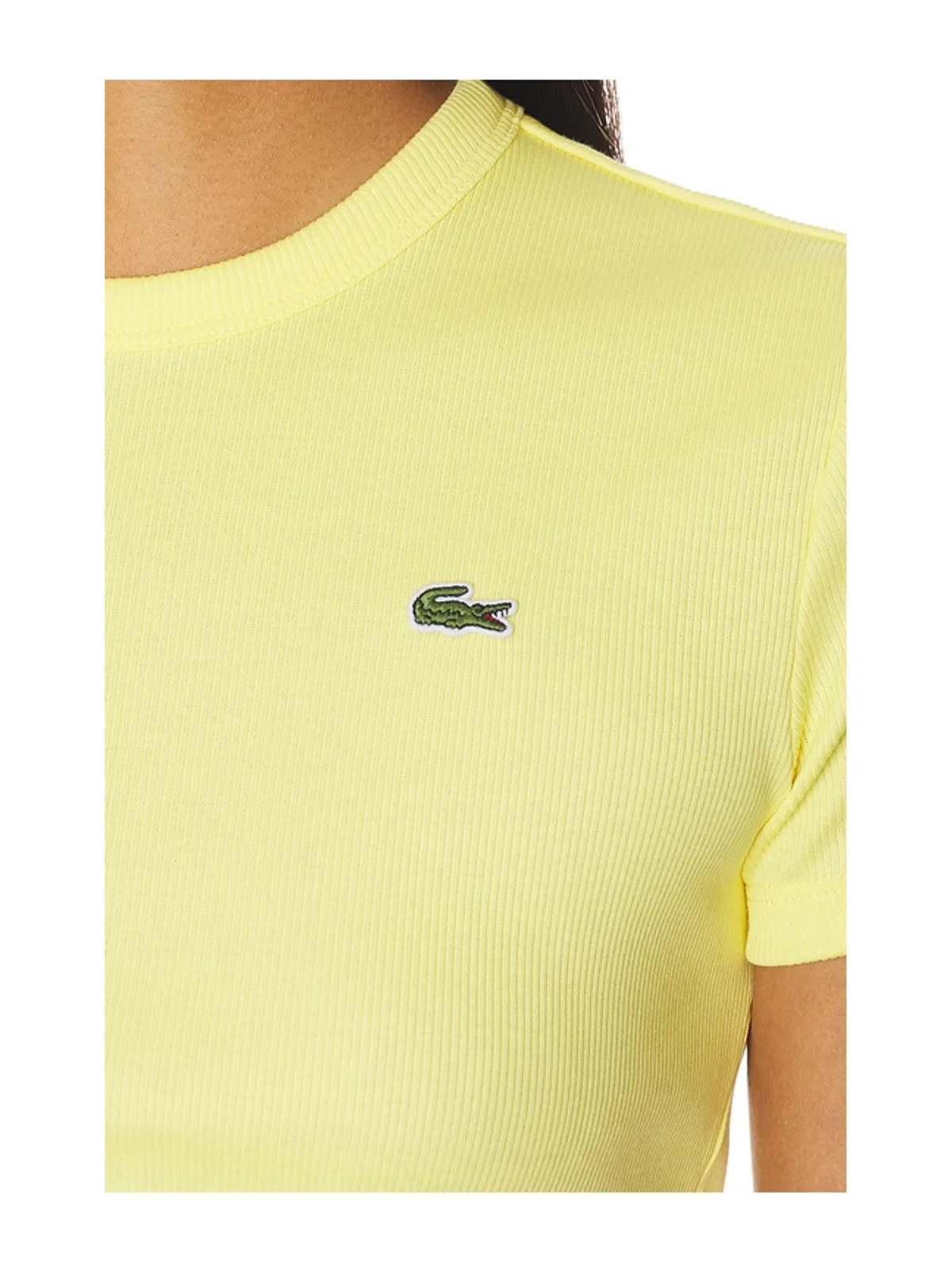 Lacoste Slim Fit Cotes Tee - 画像5