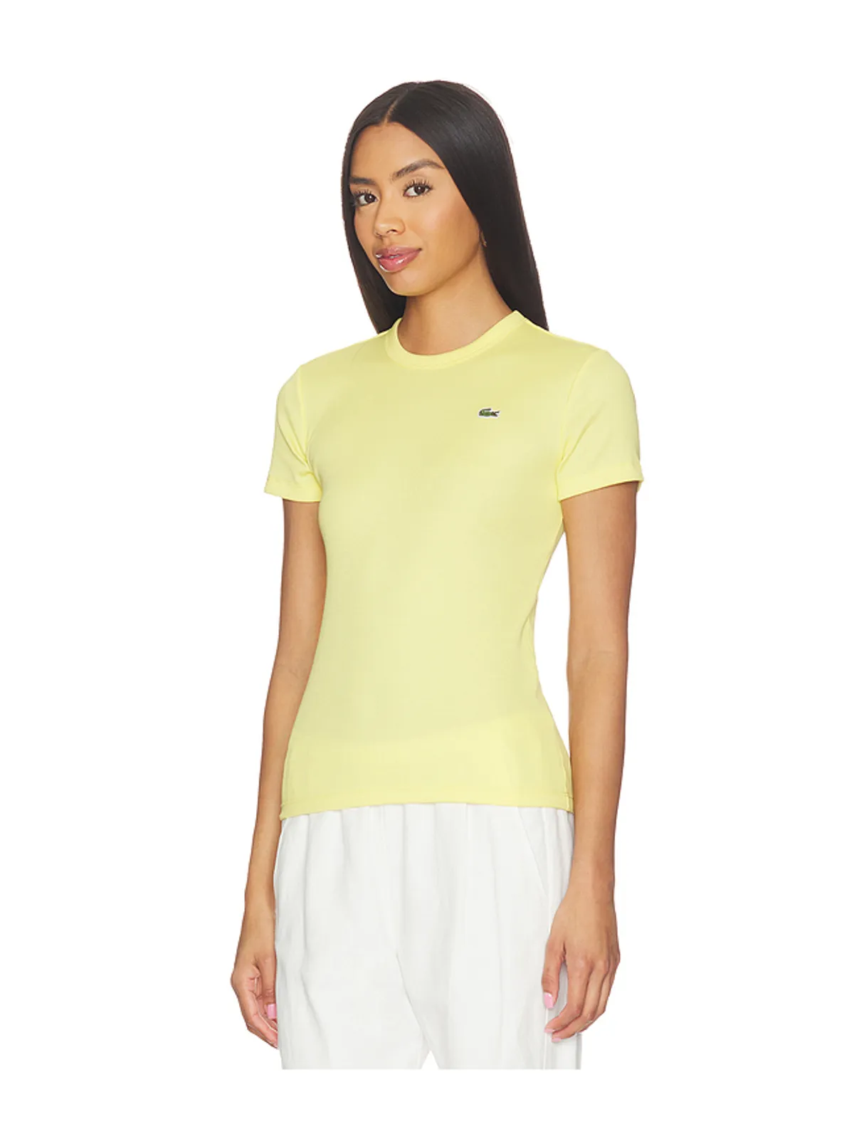 Lacoste Slim Fit Cotes Tee - 画像2