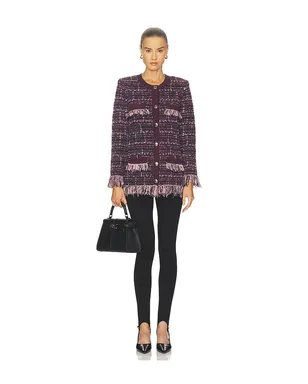 L'AGENCE KASTORIA カーディガン - Wine,Pink. - サムネイル4
