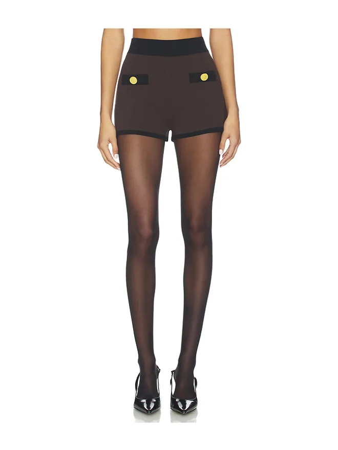 L'AGENCE L'AGENCE LUMI ニットマイクロショーツの商品画像