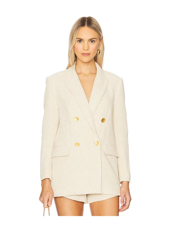 L'AGENCE L'AGENCE RIVA ニットダブルブレストブレザーの商品画像