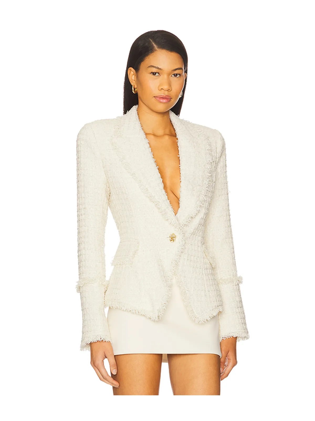L'AGENCE Kaisley Blazer With Fray - 画像2
