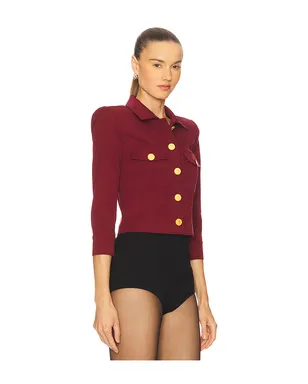 L'AGENCE Kumi Cropped Fitted Jacket - サムネイル2