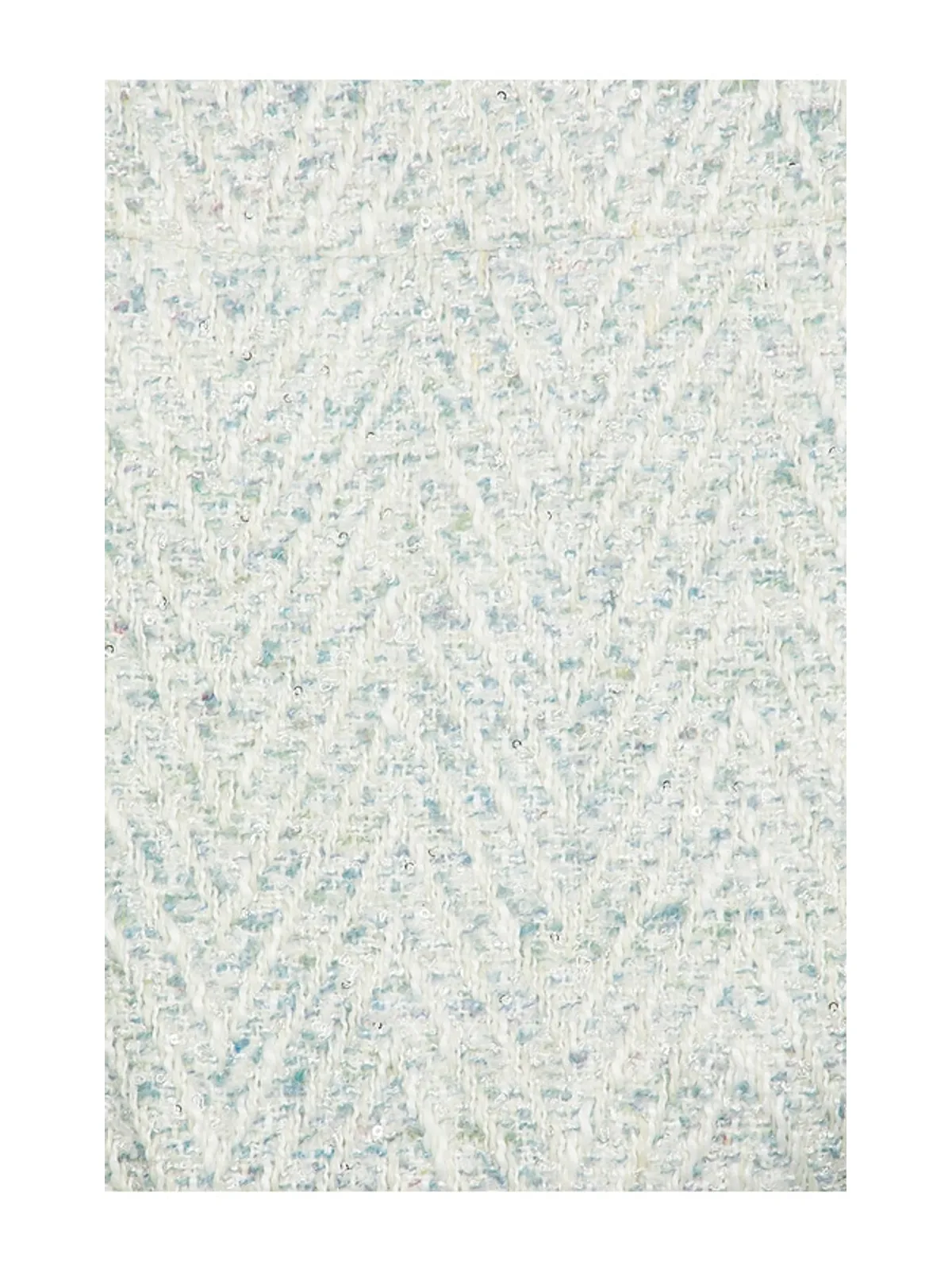 L'AGENCE JIA クロップド丈 七分袖 フリンジジャケット - Blue,Ivory. - 画像6