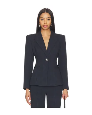 L'AGENCE Therese Cinched Waist Blazer - サムネイル1