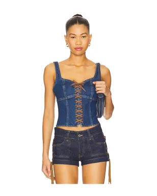 L'AGENCE Nayeli Corset Tank Top - サムネイル1