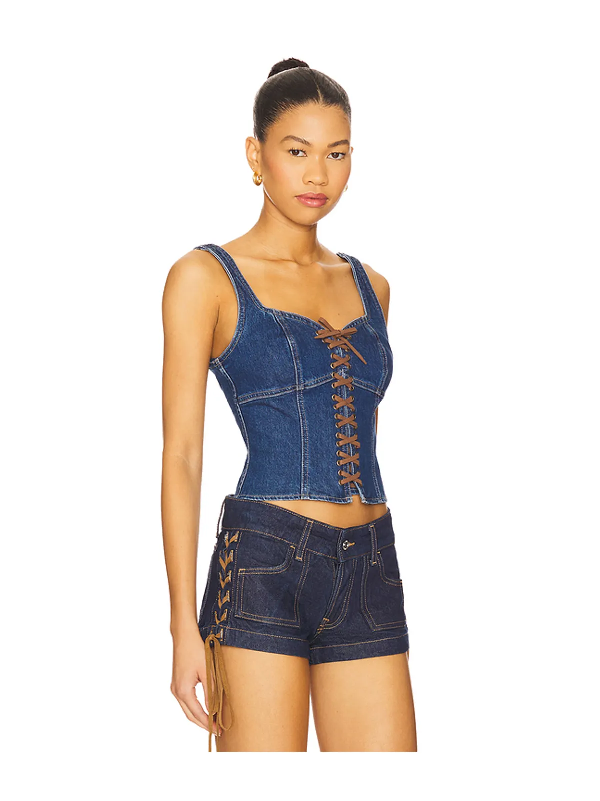 L'AGENCE Nayeli Corset Tank Top - 画像2