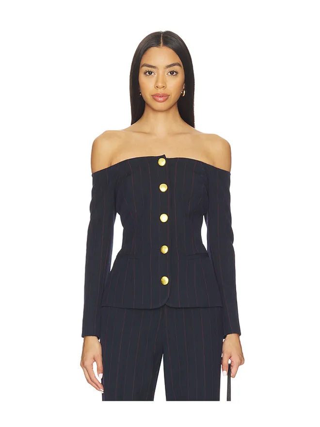 L'AGENCE L'AGENCE ALICE オフショルダートップの商品画像