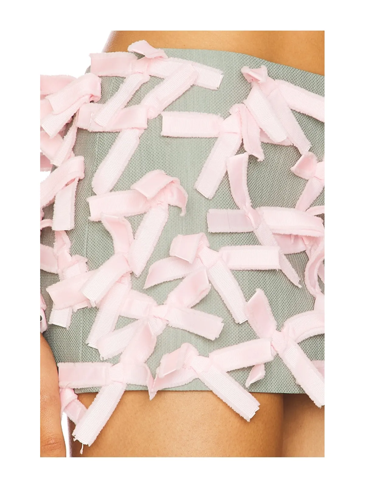 LADO BOKUCHAVA BOW TWENTYTHREE スカート - Grey,Pink. - 画像6