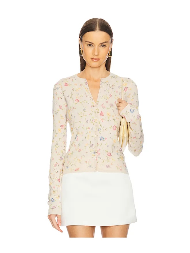 L'Academie L'Academie LYNDSEY カーディガン - Cream,Blush.の商品画像
