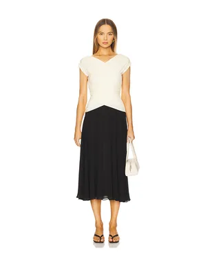 L'Academie MIKAH ドレス - Black,Cream. - サムネイル1