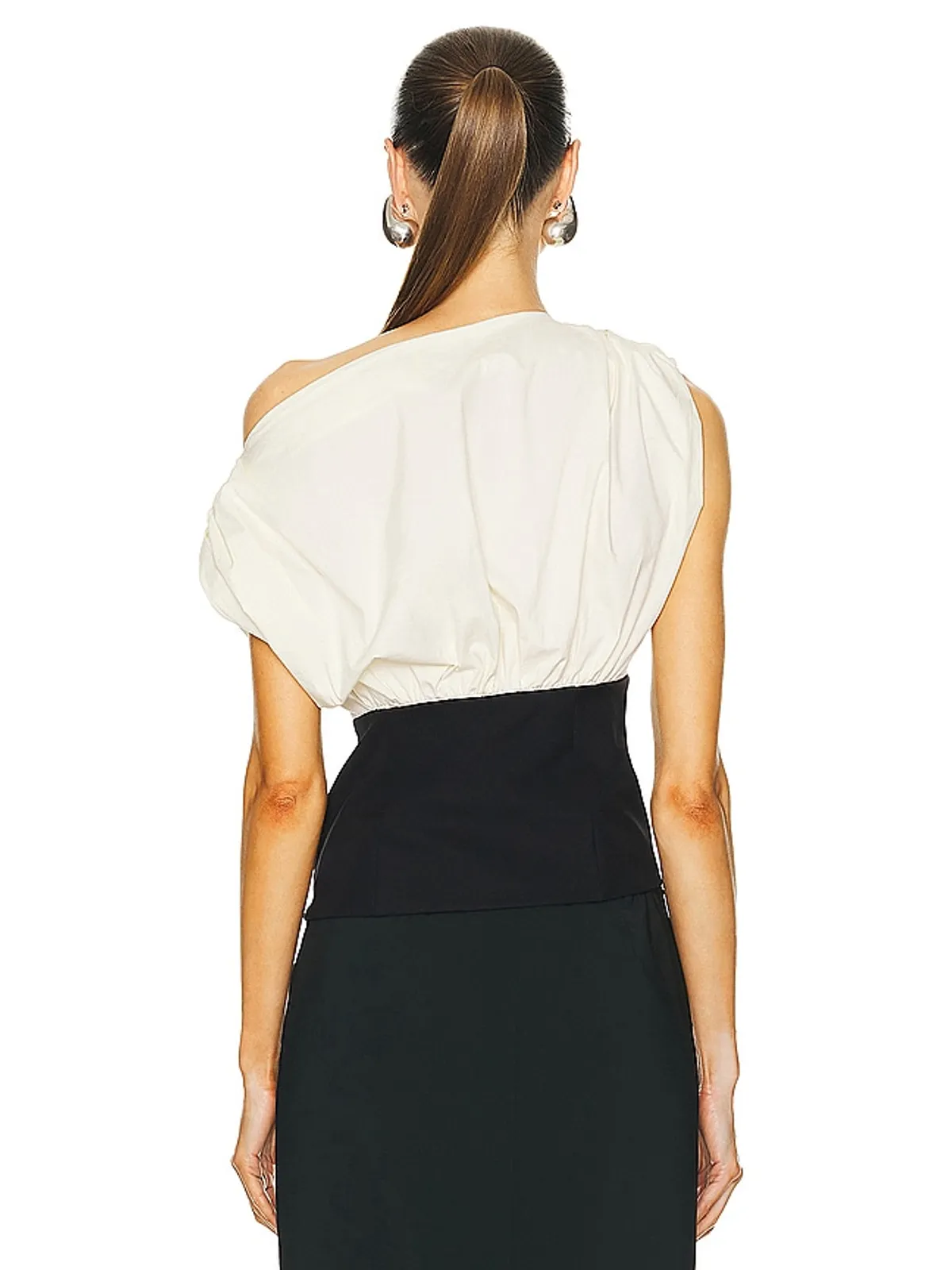 L'Academie MATTEAH トップ - Cream,Black. - 画像4