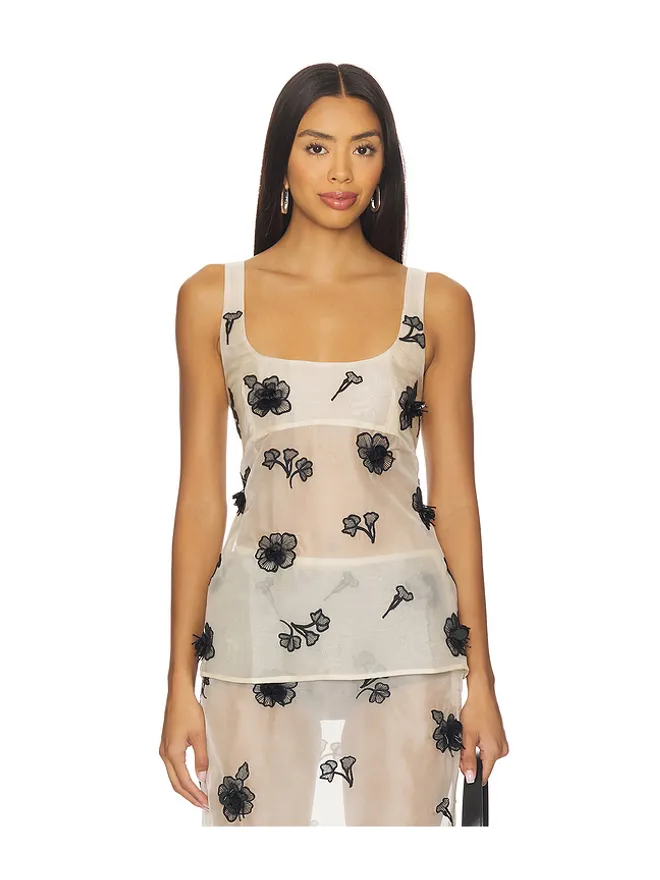 L'Academie L'Academie MINAH トップ - Cream,Black.の商品画像