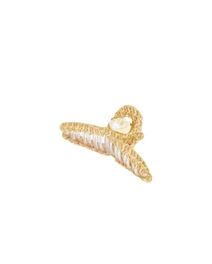 Lele Sadoughi RAFFIA SHELL ヘアクロークリップ - サムネイル1