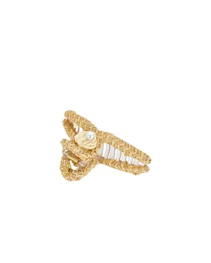 Lele Sadoughi RAFFIA SHELL ヘアクロークリップ - サムネイル3