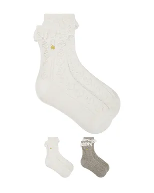 Lele Sadoughi SET OF 2 HEATHER ソックス - サムネイル1