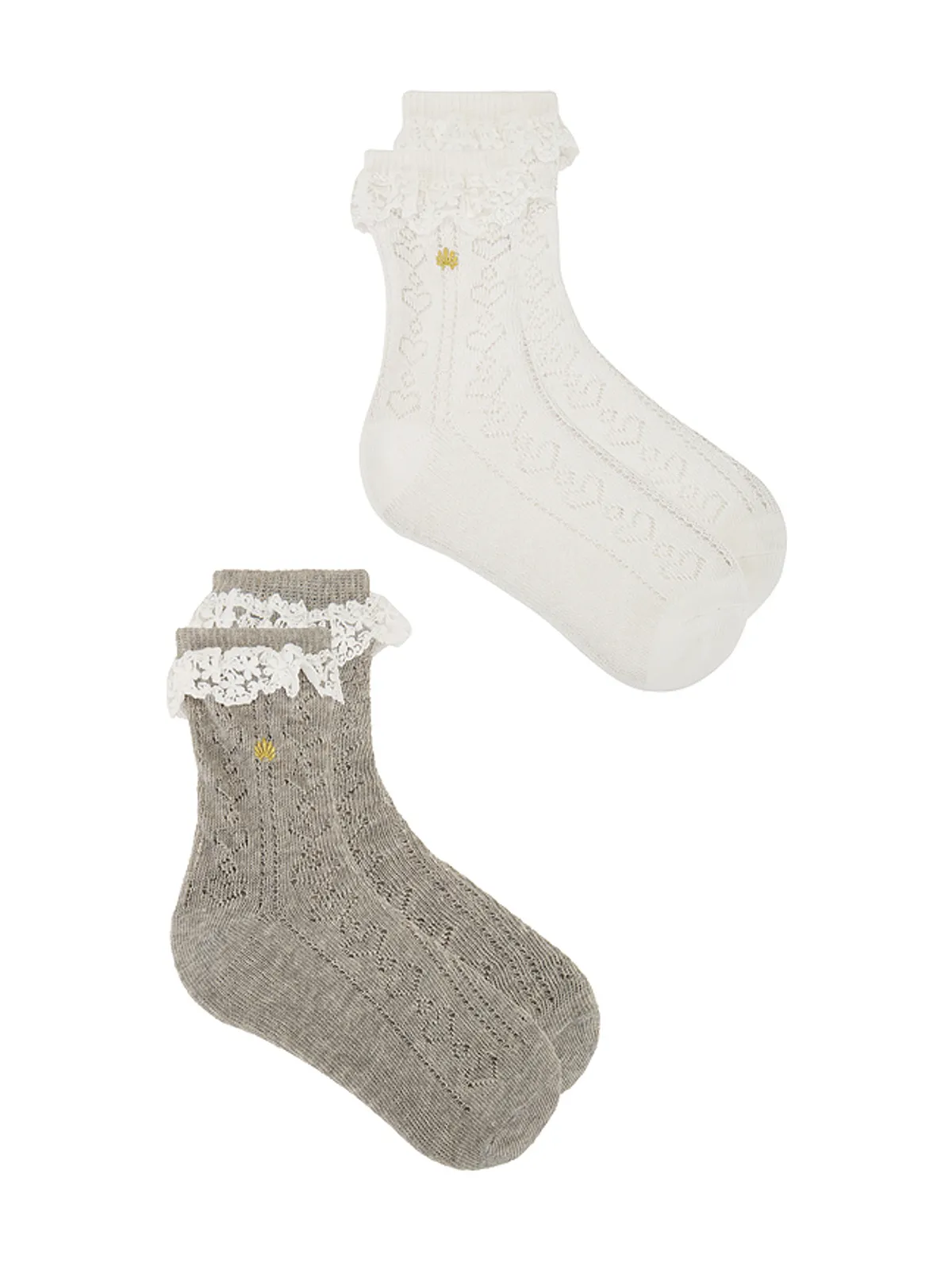 Lele Sadoughi SET OF 2 HEATHER ソックス - 画像2