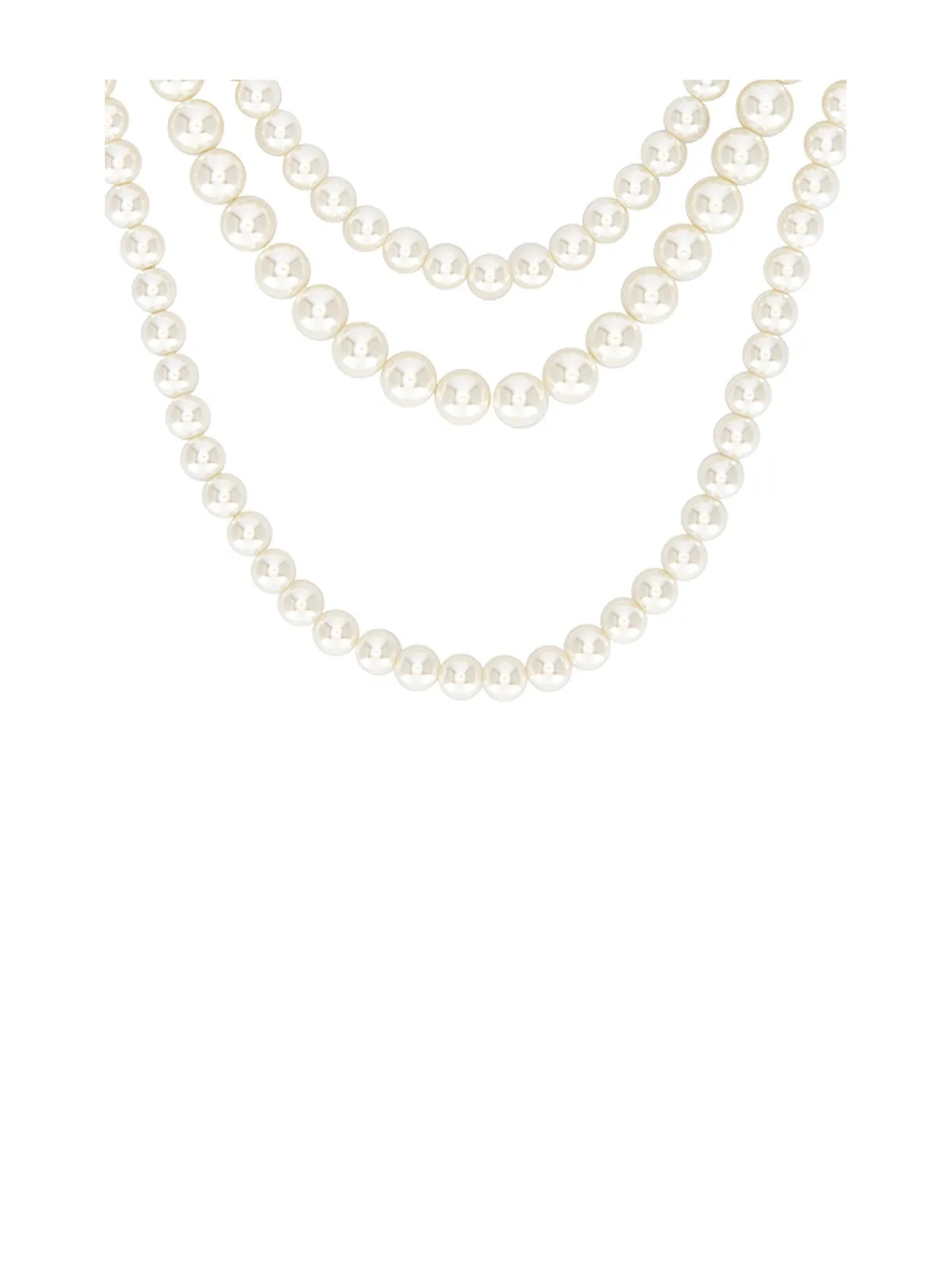 Lele Sadoughi THREE STRAND ネックレス - 画像2