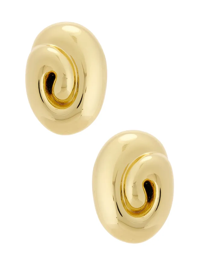Lele Sadoughi Lele Sadoughi SPIRAL DOME クリップオンイヤリングの商品画像