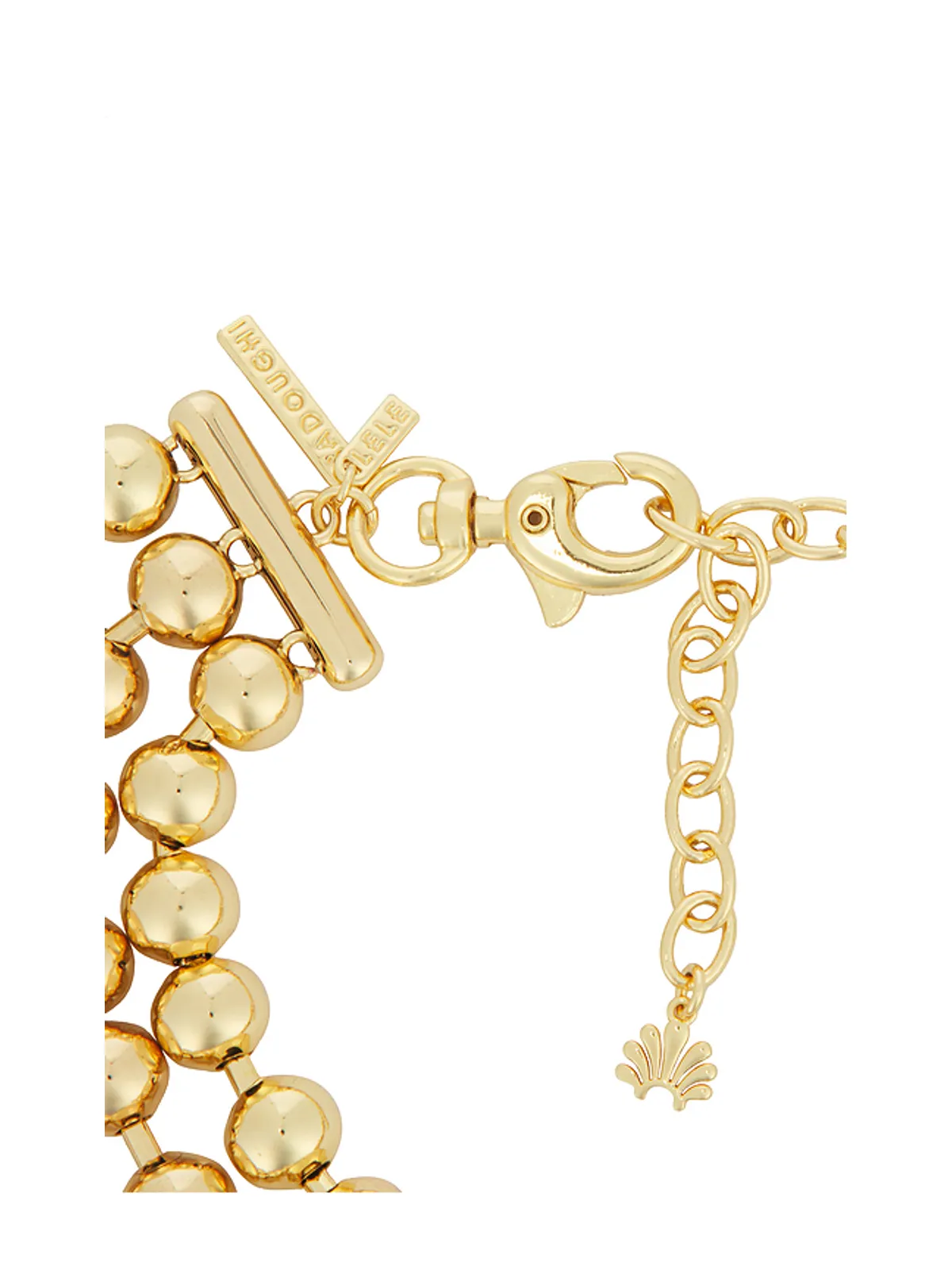 Lele Sadoughi DIANA TRIPLE ROW チョーカーネックレス - 画像2