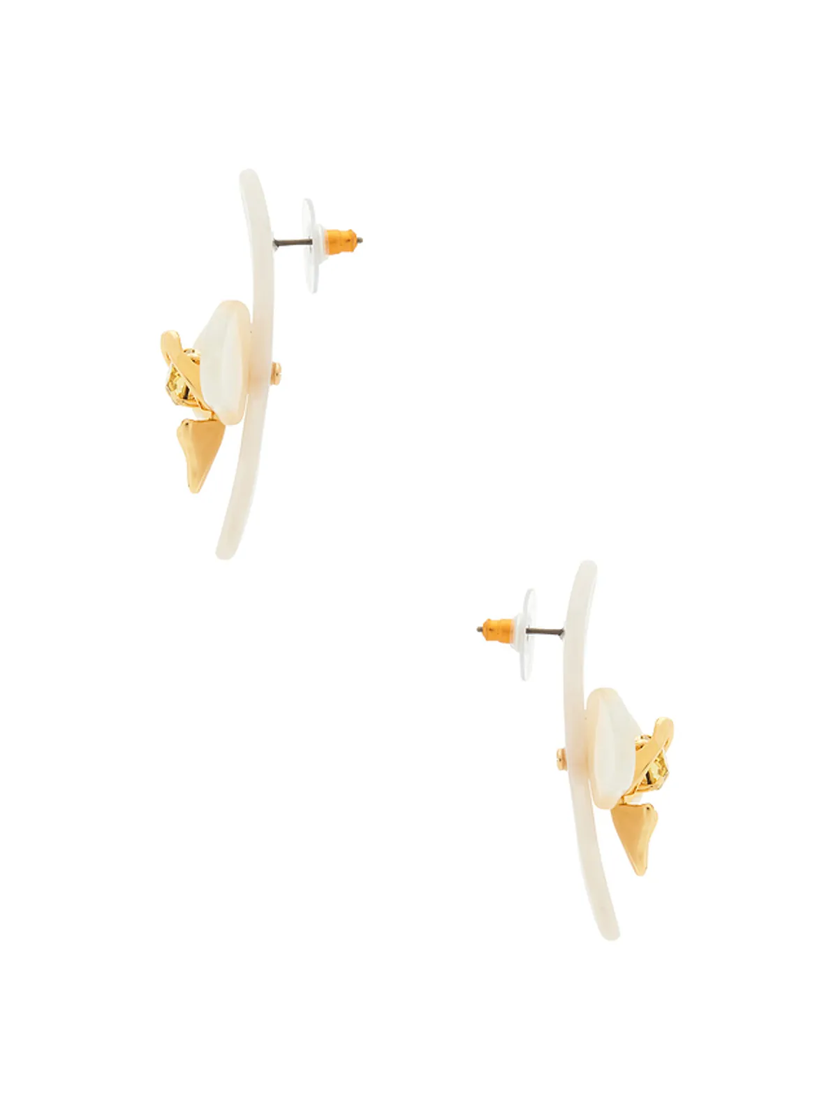 Lele Sadoughi ORCHID スタッズイヤリング - 画像2