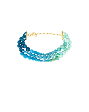 Lele Sadoughi Riviera Diana Triple Row Necklace - サムネイル1