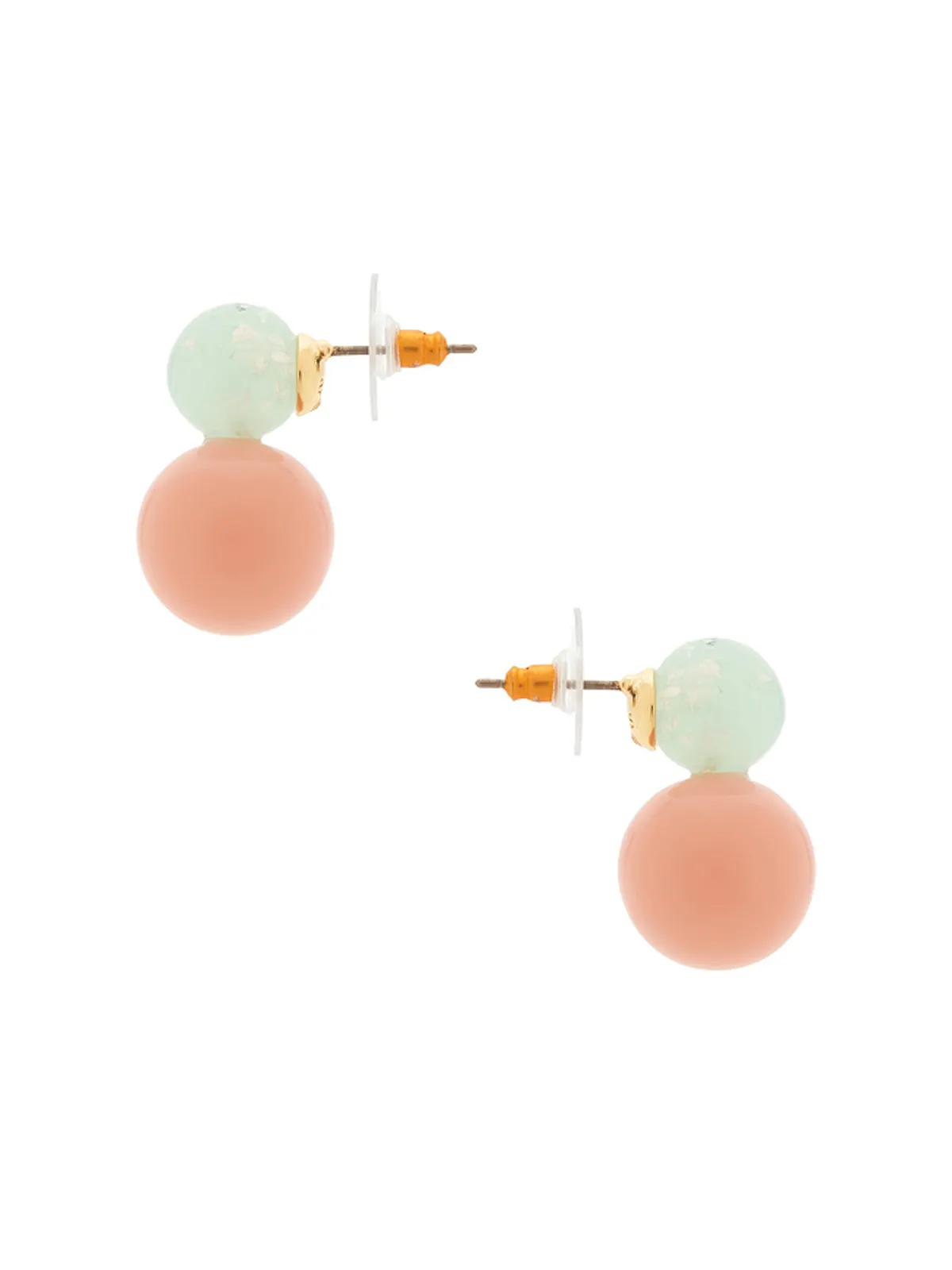 Lele Sadoughi OASIS ドロップイヤリング - Blush,Mint. - 画像2
