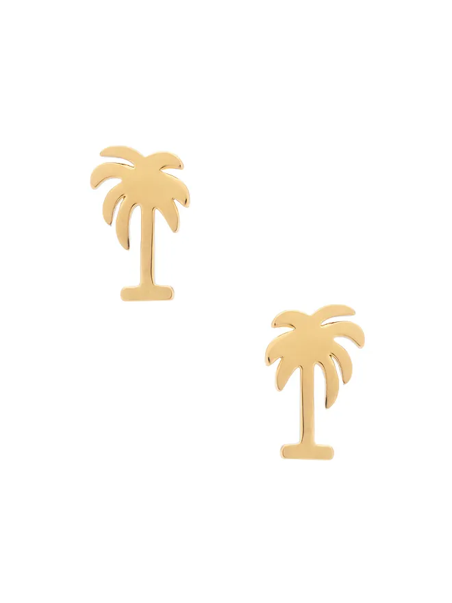 Lele Sadoughi Lele Sadoughi PALM TREE スタッズイヤリングの商品画像