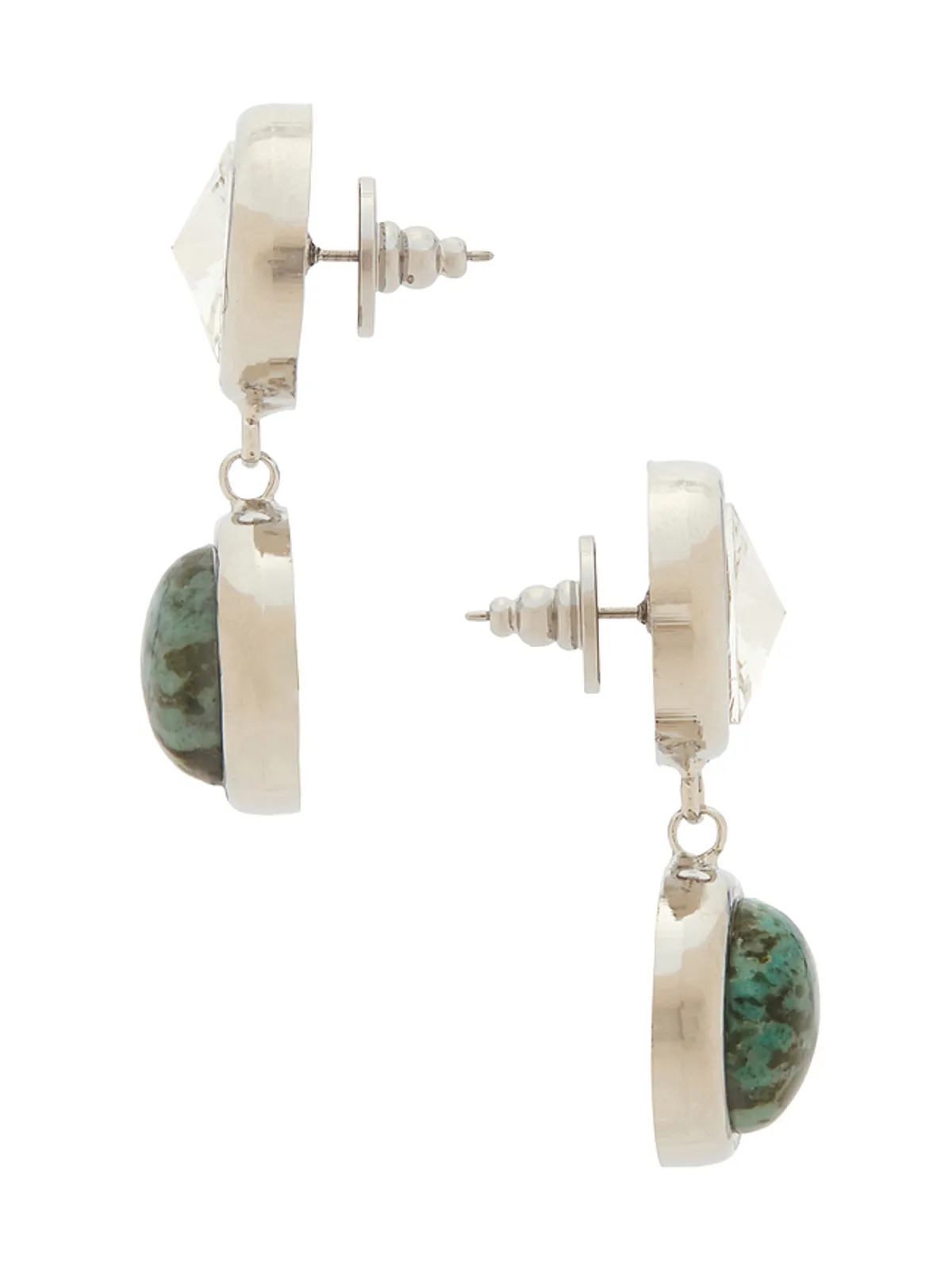 LELET NY CLARE CRYSTAL AND STONE ドロップイヤリング - 画像2