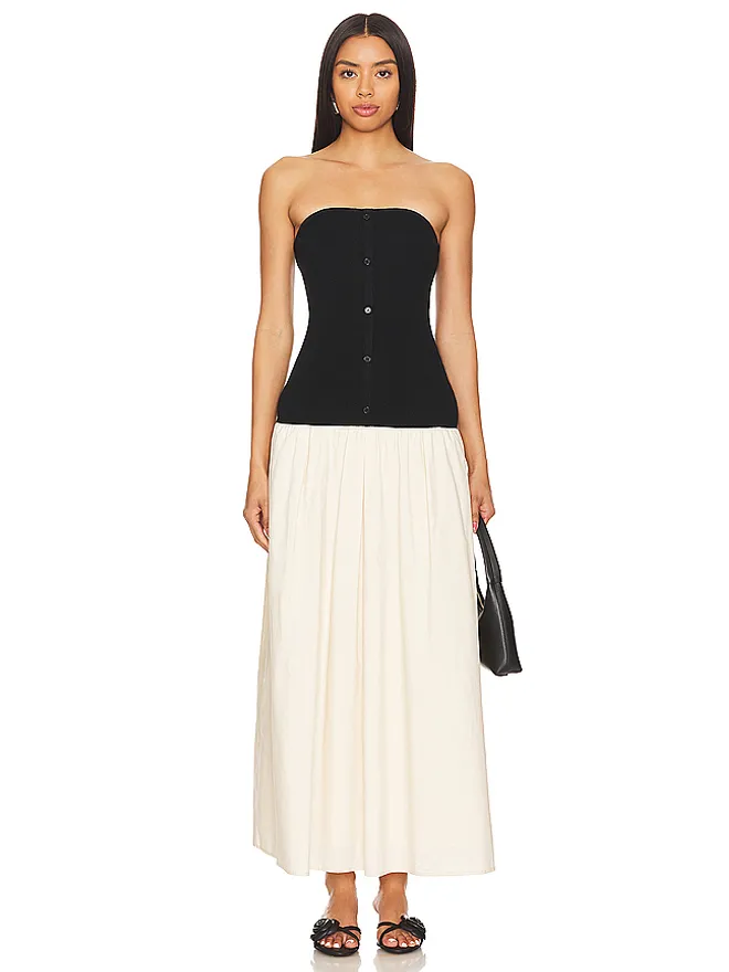 Line & Dot Line & Dot TANNER ドレス - Black,Cream.の商品画像