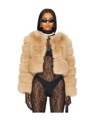 Line & Dot LIANA FAUX FUR ジャケット - サムネイル1