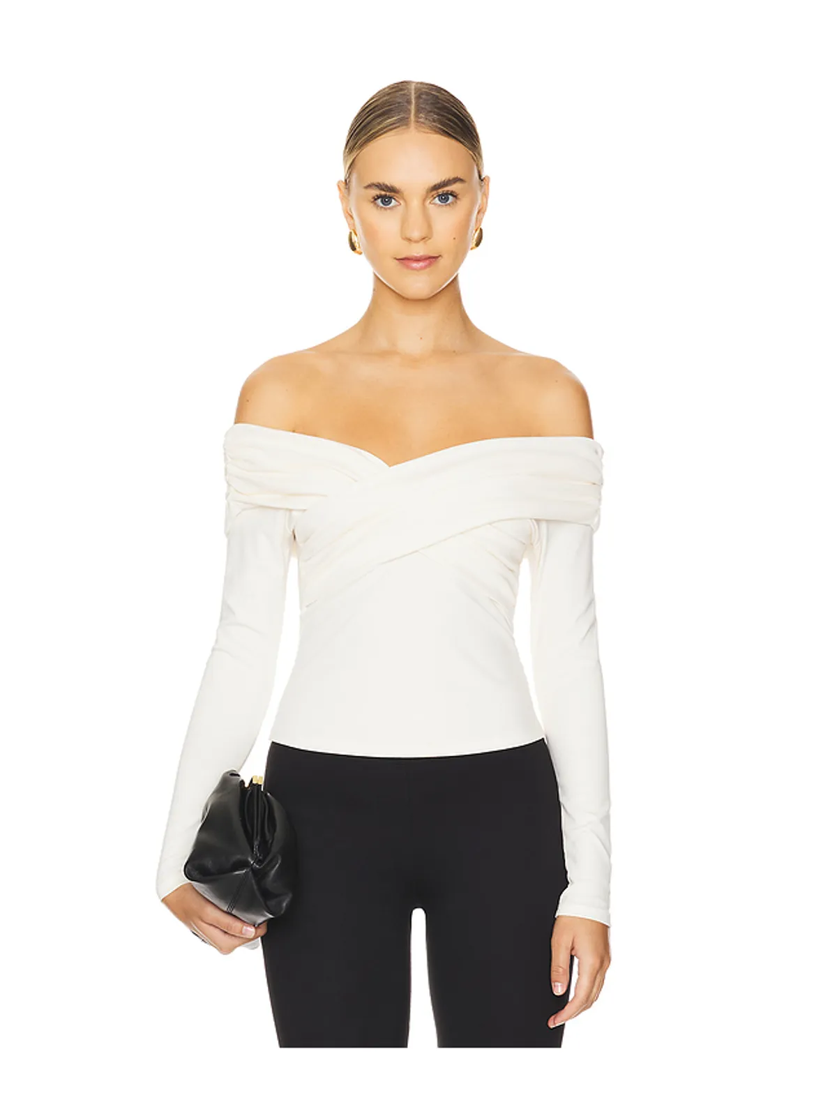Line & Dot TOWNE OFF SHOULDER トップ - 画像1