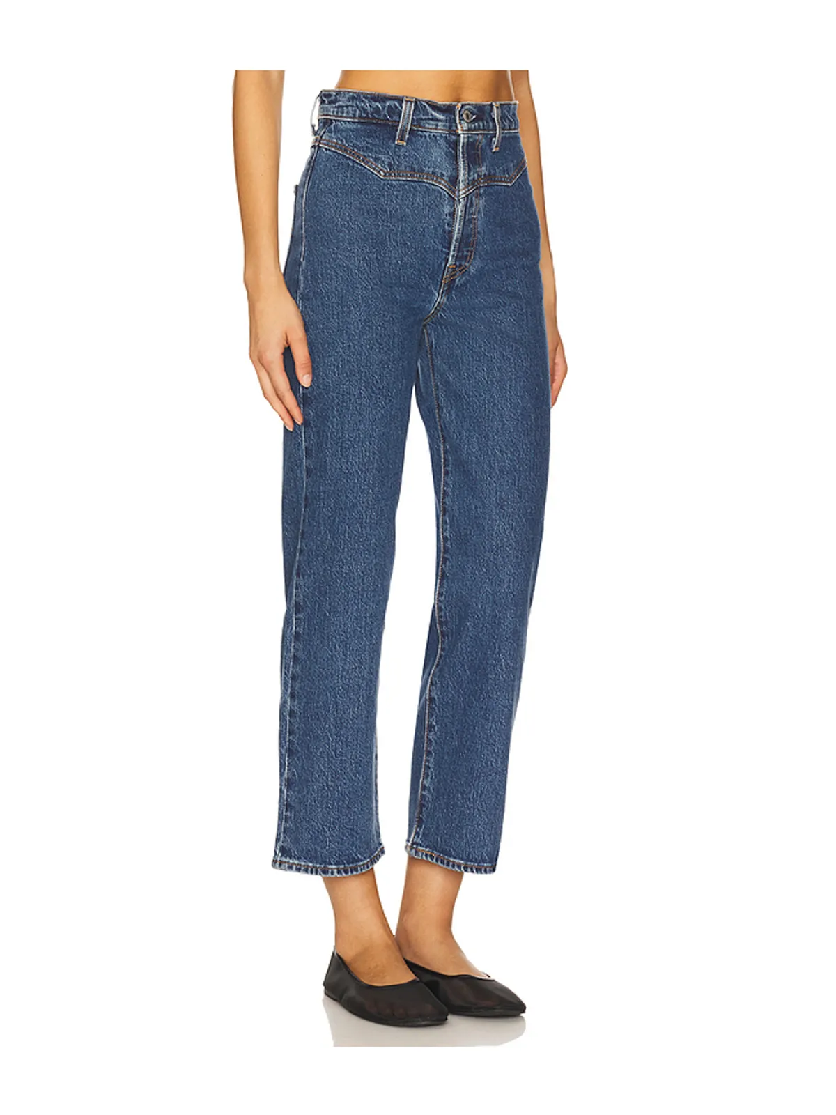 LEVI'S RIBCAGE WESTERN YOKE ストレート - 画像2