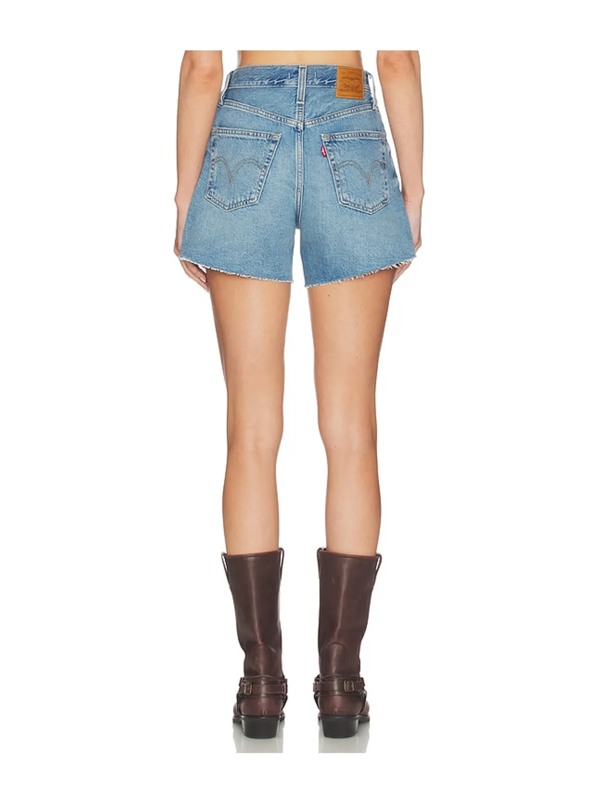 LEVI'S RIBCAGE デニムショートパンツ - 画像4