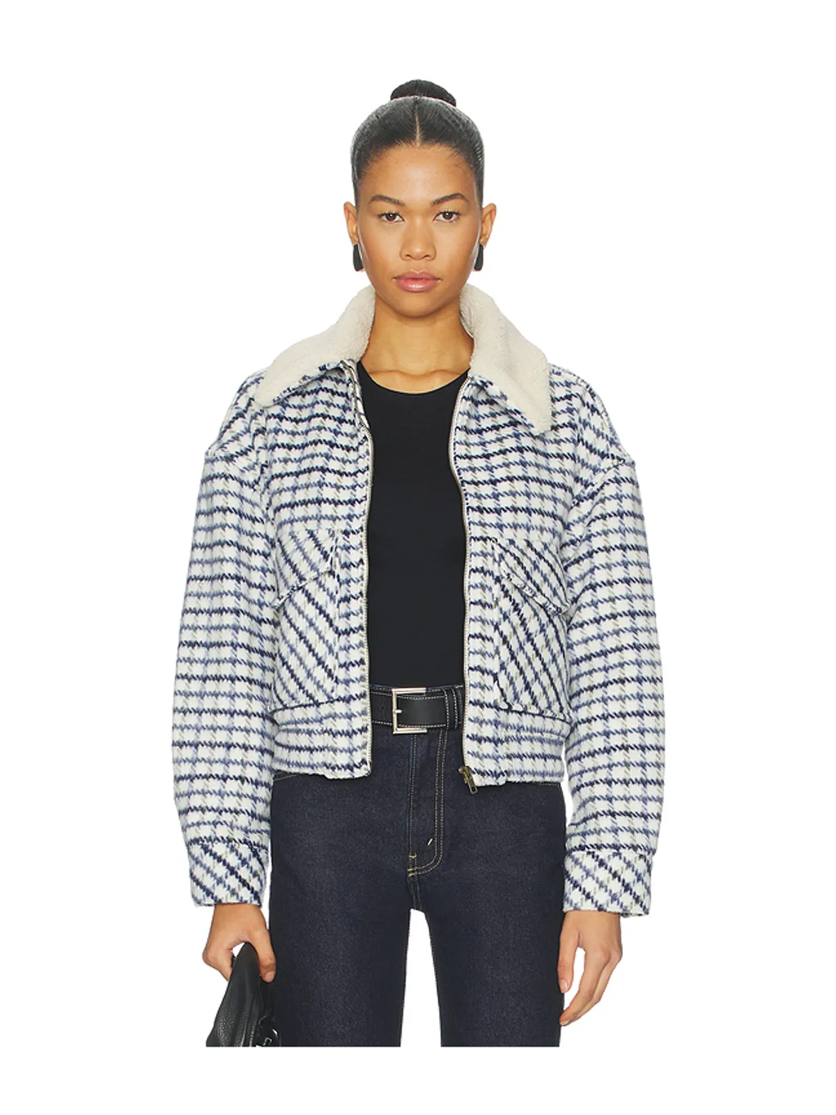 LEVI'S SHRUNKEN 90S WOOLY トラッカージャケット - White,Black. - 画像1