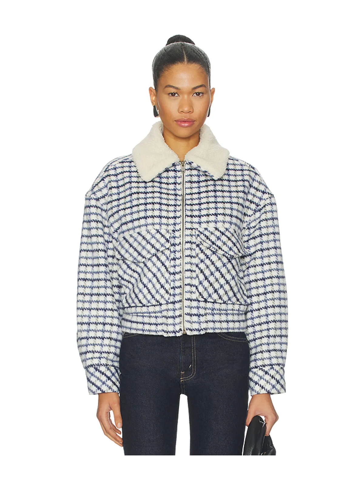 LEVI'S SHRUNKEN 90S WOOLY トラッカージャケット - White,Black. - 画像2