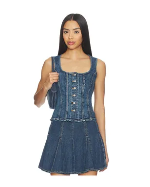 LEVI'S SCULPTED デニムトップ - サムネイル1