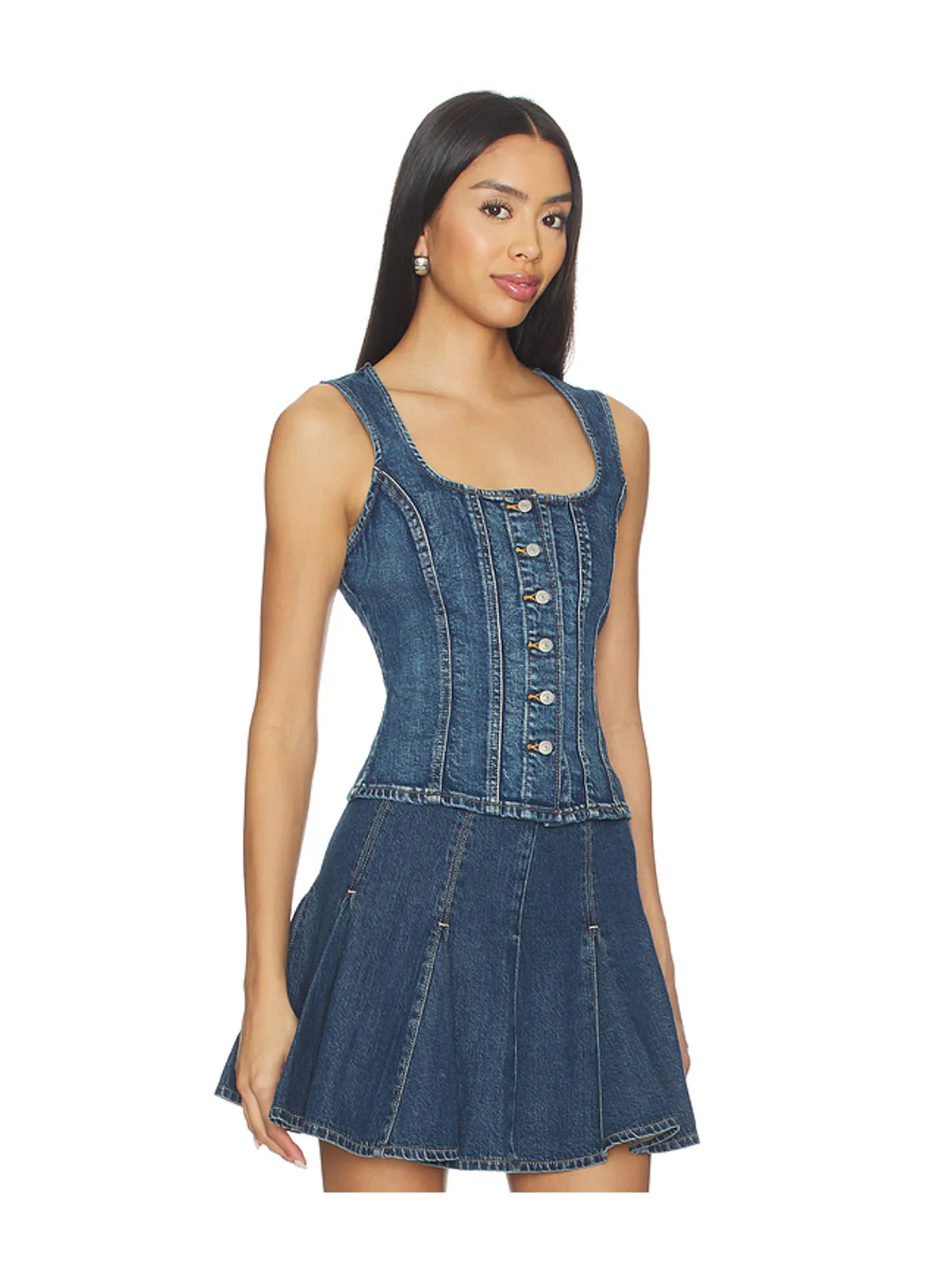 LEVI'S SCULPTED デニムトップ - 画像2