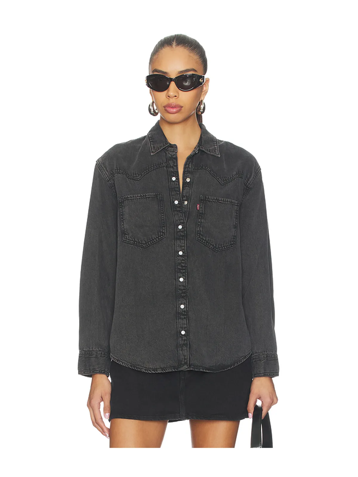 LEVI'S TEODORA WESTERN デニムシャツ - 画像1